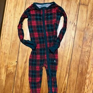 Little Sleepies Tartan 2T onesie